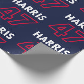 Papier Cadeau Harris 47 III - Kamala Harris Pour Président (Coin)