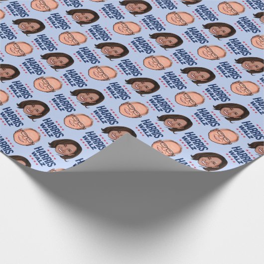 Papier Cadeau Harris Walz 2024 (Coin)