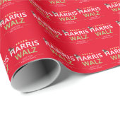 Papier Cadeau Harris Walz 2024 Christmas Hope for the Holidays (Coin rond)