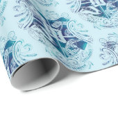 Papier Cadeau Harry Potter | Aguamenti Blason HOGWARTS™ (Coin rond)