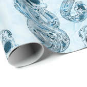 Papier Cadeau Harry Potter | Aguamenti Dark Mark Graphic (Coin rond)