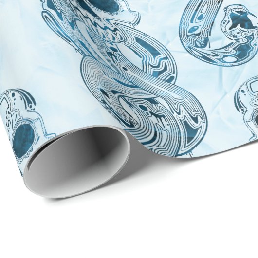 Papier Cadeau Harry Potter | Aguamenti Dark Mark Graphic (Coin rond)