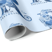 Papier Cadeau Harry Potter | Aguamenti RAVENCLAW™ Graphique (Coin rond)