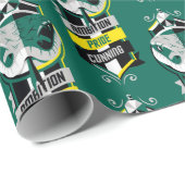 Papier Cadeau Harry Potter | Armoiries des traits de la maison S (Coin rond)