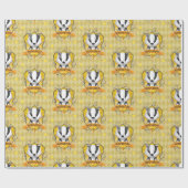 Papier Cadeau Harry Potter | Blason charmant HUFFLEPUFF™ (Plat)