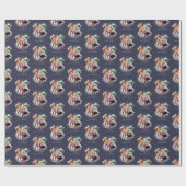 Papier Cadeau Harry Potter | Blason HOGWARTS™ Aquarelle (Plat)