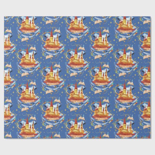 Papier Cadeau Harry Potter | Château de charme HOGWARTS™ (Plat)