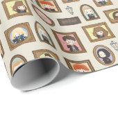 Papier Cadeau HARRY POTTER™ Chibi Image Frame Motif (Coin rond)