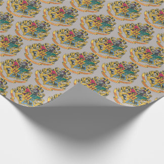 Papier Cadeau Harry Potter | Cimier de Poudlard - Couleur complè