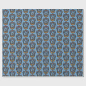 Papier Cadeau Harry Potter | Classic Crest de Ravenclaw (Plat)