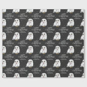 Papier Cadeau Harry Potter | Hedwig - Joyeux Noël (Plat)