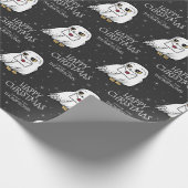 Papier Cadeau Harry Potter | Hedwig - Joyeux Noël (Coin)