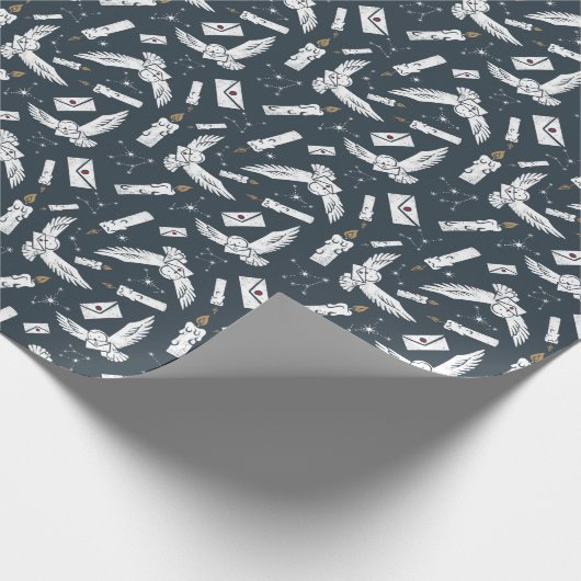 Papier Cadeau HARRY POTTER™ Hedwig Livraison de lettres Motif (Coin)