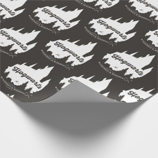 Papier Cadeau Harry Potter | HOGWARTS™ Castle Typographie (Coin)