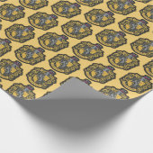 Papier Cadeau Harry Potter | Patch de crête de Hufflepuff (Coin)
