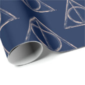 Papier Cadeau Harry Potter | Reliques de la Mort Aquarelle (Coin rond)