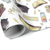 Papier Cadeau HARRY POTTER™ Spects & Books Motif (Coin rond)