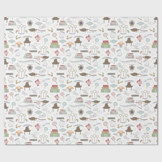 Papier Cadeau HARRY POTTER™ Tiny Magic Pattern (Plat)