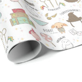 Papier Cadeau HARRY POTTER™ Tiny Magic Pattern (Coin rond)