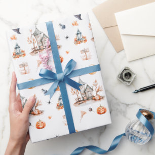 Papier Cadeau Hauned House Spooktacular Halloween Party
