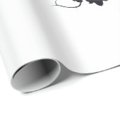 Papier Cadeau Haunted Cat Mirror (Coin rond)