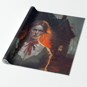 Papier Cadeau Haunting house