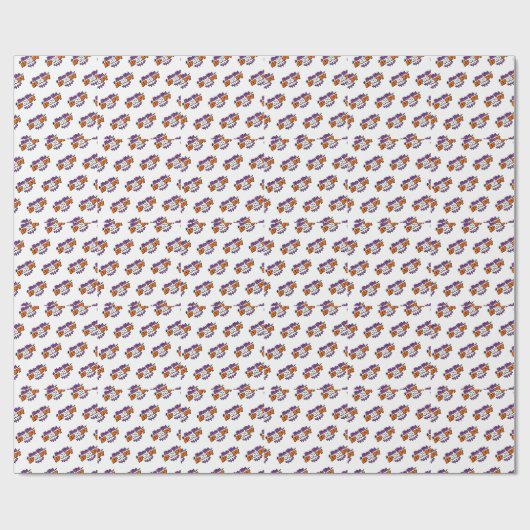 Papier Cadeau Hauntings d'Halloween Enchantés Soyons Éffrayants (Plat)