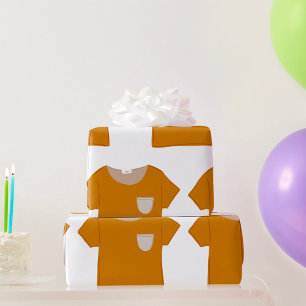 Papier Cadeau Haut minimaliste jaune moutarde