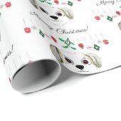 Papier Cadeau Havanais de Noël (Coin rond)