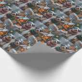 Papier Cadeau Havanese Dogs Christmas Snow Holiday  (Coin)