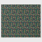 Papier Cadeau Hawaï Tiki Masque Motif tropical (Plat)