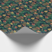 Papier Cadeau Hawaï Tiki Masque Motif tropical (Coin)