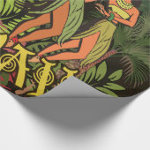 Papier Cadeau Hawaii Aloha Palm Hula Art Design (Coin)