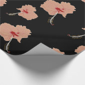 Papier Cadeau Hawaii Hibsicsus Fleurs (Coin)