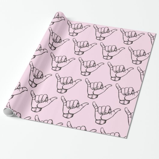 Papier Cadeau Hawaii Shaka Brah Wave Thunder_Cove (Déroulé)