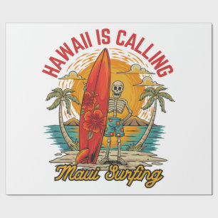 Papier Cadeau Hawaii vous appelle Maui Surfing Island Vibes