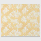 Papier Cadeau Hawaiian Palm Tree Silhouette Motif Gold ID1093 (Plat)