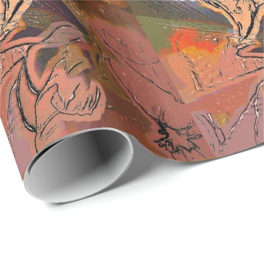 PAPIER CADEAU HAWK (Coin rond)