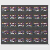 Papier Cadeau Hawk Tuah Funny LGBTQ Rainbow Flag Ally Trans (Plat)