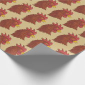 Papier Cadeau Head des Rooster (Coin)