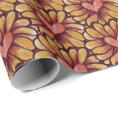 Papier Cadeau Heart Daisy (Coin rond)