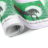 Papier Cadeau Heart Horses VI Holiday (Holiday Tree) (Coin rond)