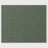 Papier Cadeau Heart Love Christmas Dark Green Wrapper Papier (Plat)