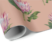 Papier Cadeau Heart of Gondwana, Dawn Pink Wrapping Paper Design (Coin rond)