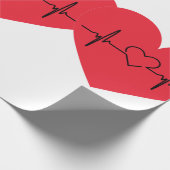 Papier Cadeau heart paper (Coin)