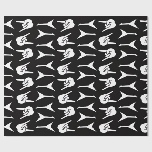 Papier Cadeau Heavy Metal Guitar Rockin'  (Plat)