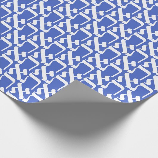 Papier Cadeau Hébreu Aleph Tav White (Coin)