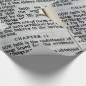 Papier Cadeau Hébreux Passage 11:1 (Coin)