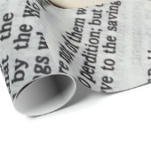 Papier Cadeau Hébreux Passage 11:1 (Coin rond)