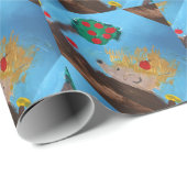 Papier Cadeau Hedgehog (Coin rond)